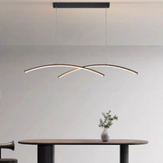 LED luster s diaľkovým ovládaním FLUIRA, 30W, studené/teplé/neutrálne svetlo, stmievateľné, čierny