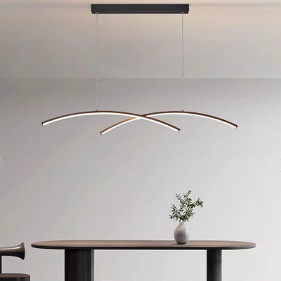 LED luster s diaľkovým ovládaním FLUIRA, 30W, studené/teplé/neutrálne svetlo, stmievateľné, čierny