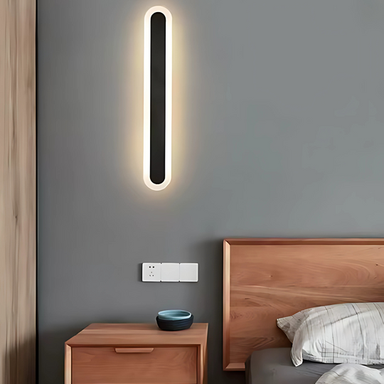 Vonkajšie nástenné LED svietidlo SUHA, dĺžka 30 cm, 4 W, IP65, kovové, lineárne, čierne Vonkajšie nástenné svietidlá Predvolený názov Alessandro Design