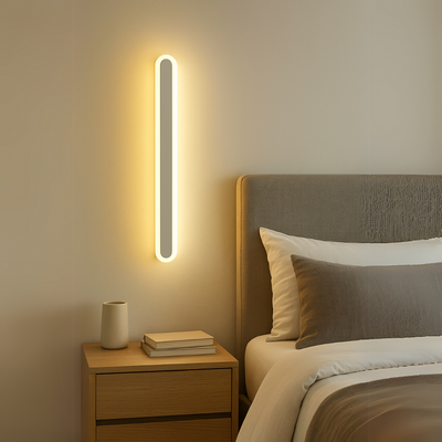 SUHA Vonkajšie nástenné LED svietidlo, dĺžka 60 cm, 8W, IP65, kovové, lineárne, biele