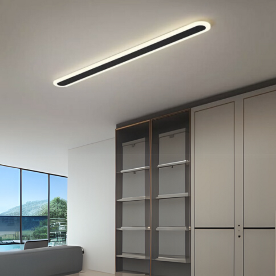 SUHA Vonkajšie nástenné LED svietidlo, dĺžka 90 cm, 13 W, IP65, kovové, lineárne, čierne