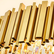 Krištáľový luster BLOIS Ascender E14, priemer 60cm, zlatý, nastaviteľná výška