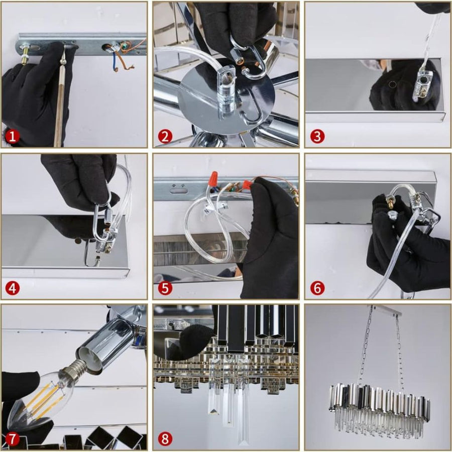 BLOIS Regalis krištáľový luster 10xE14, priemer 80cm, strieborný, nastaviteľná výška