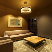 Krištáľový luster ALHAMBRA Nobile, LED, 53W, Priemer 40cm, Teplé/Studené/Neutrálne svetlo, Stmievateľné, Nastaviteľná výška, Zlatý