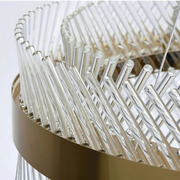 Krištáľový luster ALHAMBRA Supremo, LED, 103W, Priemer 80cm, Teplé/Studené/Neutrálne svetlo, Stmievateľné, Nastaviteľná výška, Zlatý