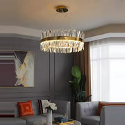 Giuseppe LED luster s diaľkovým ovládaním, Daisy, priemer 80 cm, zlato