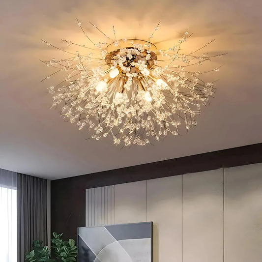 Krištáľový luster RONDO Vivace, 5x G9, Priemer 40cm, Lesklý zlatý