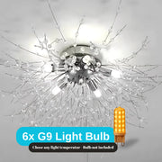 Crystal Luster Rondo Vivace, 6x G9, Chrome, 49 cm