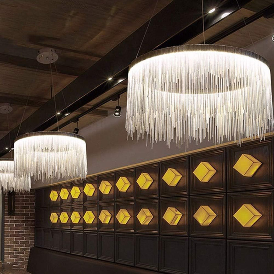 Závesný LED luster s diaľkovým ovládaním ILLUMINA MAGNUS, 32W, studené/teplé/neutrálne svetlo, stmievateľné, lesklý chróm