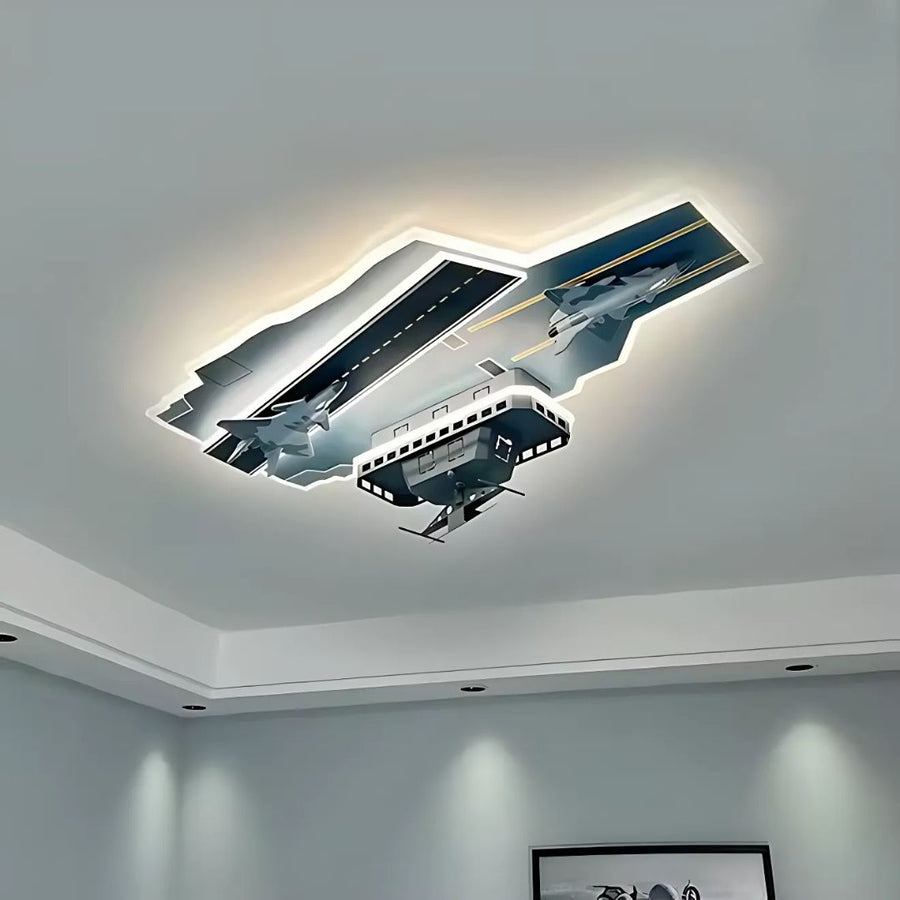 LED luster FIGHTER, 128W, Studené/Teplé/Neutrálne svetlo, Strieborný