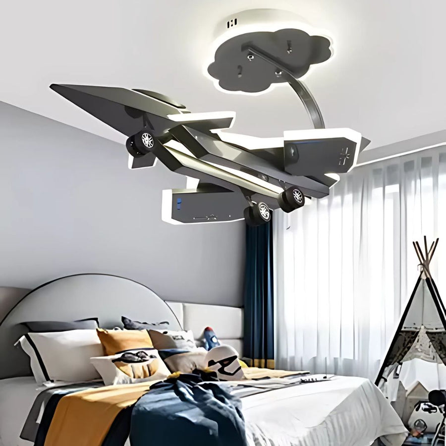 FIGHTER LED luster, 100W, Studené/Teplé/Neutrálne svetlo, Strieborný