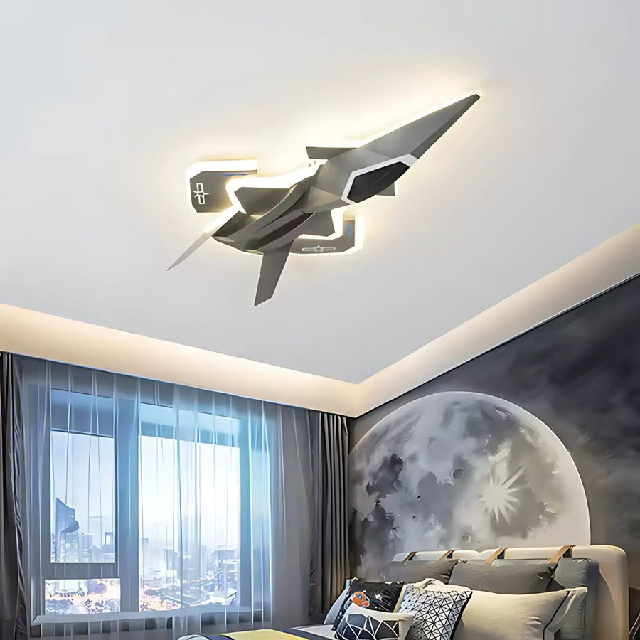 LED luster FIGHTER, 101W, Studené/Teplé/Neutrálne svetlo, Strieborný