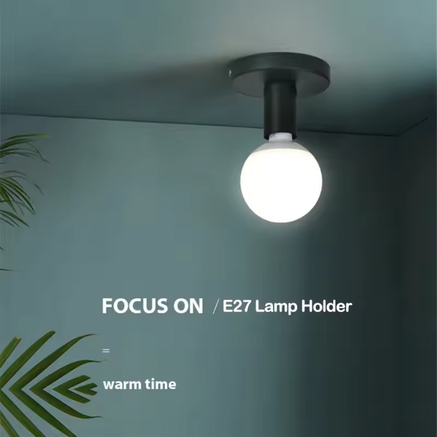 MODERNISTICKÝ Luster Mono 1x E27, Čierny, Moderný Dizajn