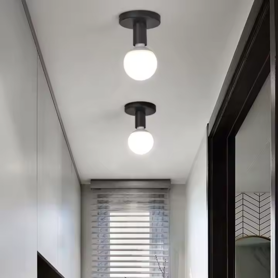 MODERNISTICKÝ Luster Mono 1x E27, Čierny, Moderný Dizajn