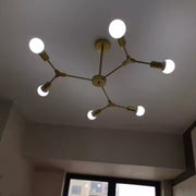 Luster Architek Hexa, 6 x E27, čierny, kov