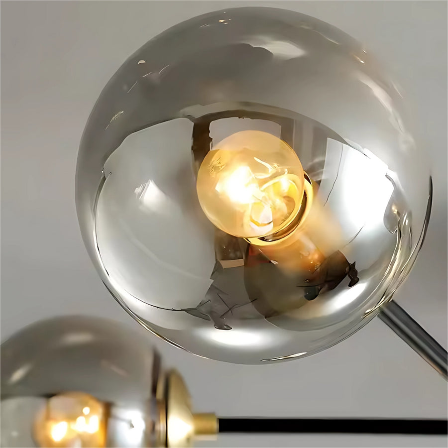 Okrúhle lampa, Penthouse Grand, 8xe27, zlatá čierna, kov