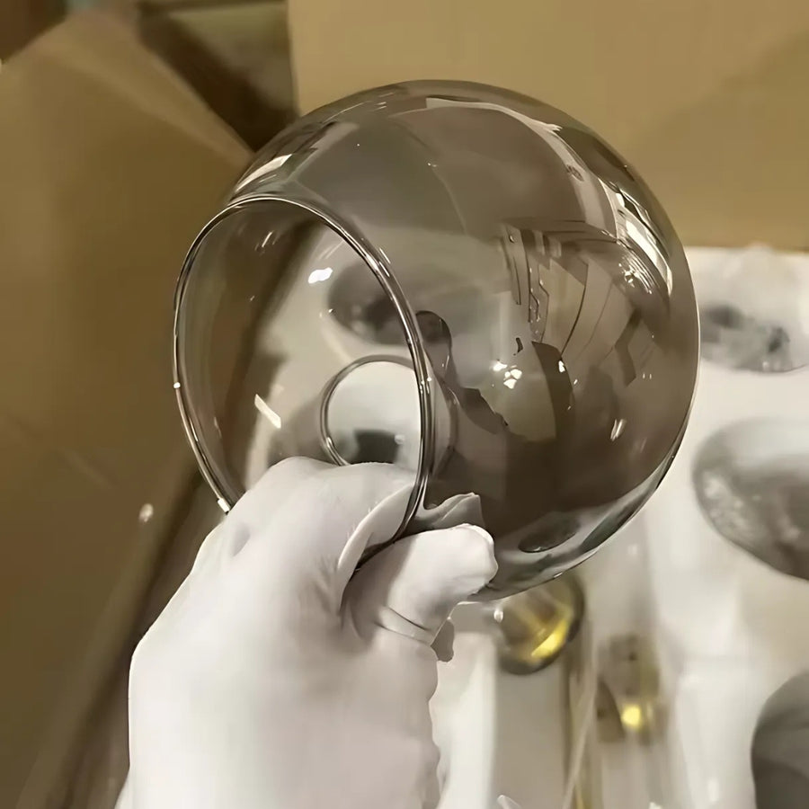 Round, Modest Grand, 8xe27, zlato, kov