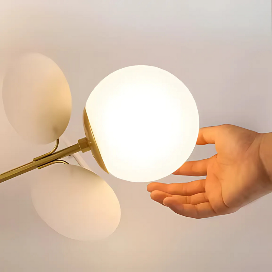 Luster závesný SVEN, 15x G9, sivý