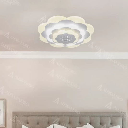 NEXA 3D LED luster, 36W, Priemer 24cm, Studené/Teplé/Neutrálne svetlo, Biely