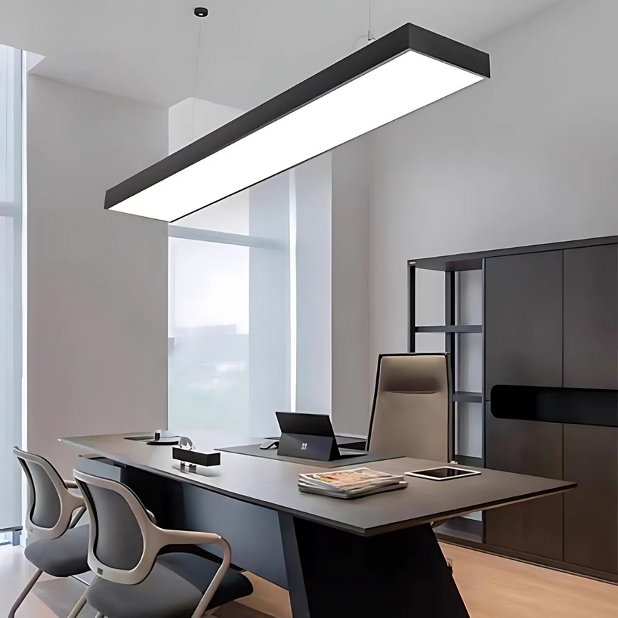 LED závesný luster DARIN, 23W, Nastaviteľná výška, Studené svetlo, Čierny