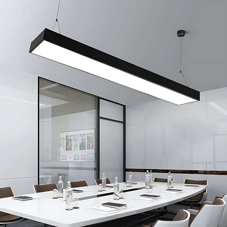 LED závesný luster DARIN, 23W, Nastaviteľná výška, Studené svetlo, Čierny