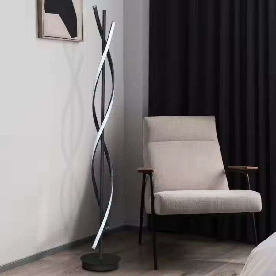 LED LED Upsilon, 48 W, 3000K/4000K/6000K, kov a akryl, čierna