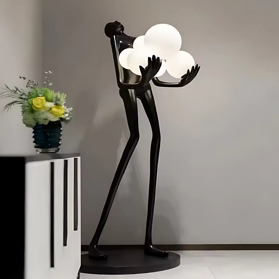 Obývacia lampa Eleganza, 6x G9, čierna
