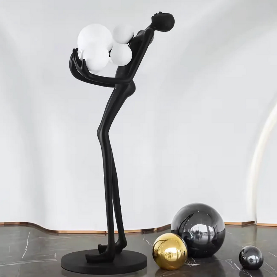 Obývacia lampa Eleganza, 6x G9, čierna