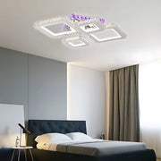 Lust Led Nova Rhomba s kryštálmi, 4 svetelné zdroje, RGB, diaľkové ovládanie, 60 W, lesklý chróm