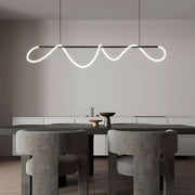 Pozastavená Lustra LED Acril Divino 25W s diaľkovým ovládaním, lúč, 3000K, čierna
