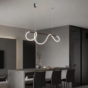 Pozastavená Lustra LED Acril Divino 25W s diaľkovým ovládaním, lúč, 3000K, čierna