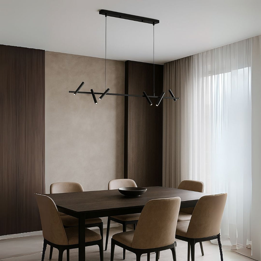 LED luster s diaľkovým ovládaním Harman, 23W, 6 zdrojov, neutrálne svetlo, čierny