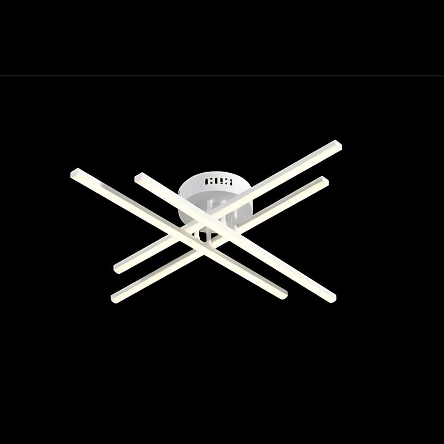 LED luster na diaľkové ovládanie GIO, 54W, 4 prvky, studené/chladné/neutrálne svetlo, stmievateľné, biely