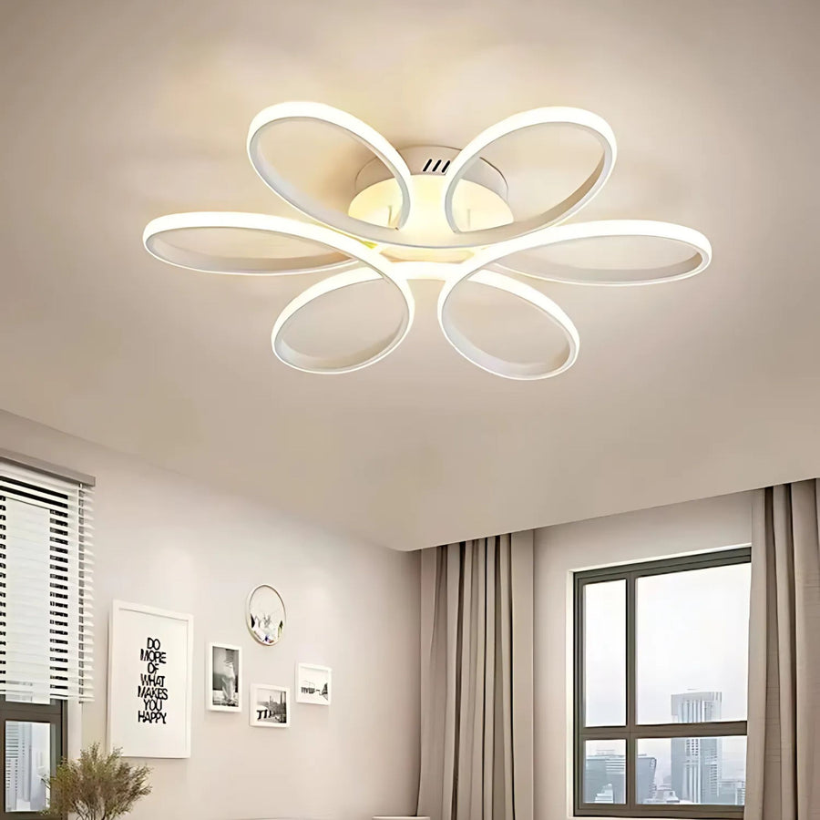 LED luster s diaľkovým ovládaním ELIZA, 65W, studené/teplé/neutrálne svetlo, stmievateľné, biela