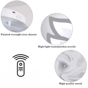 LED túžba s diaľkovým ovládaním Lily 3 Elementy Cold/Hot/Neutrál 44 W biela biela