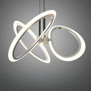 Lustra LED suspendata cu Telecomanda RIMINI 51W, 3 Elemente, lumina Rece/Calda/Neutra, Dimabila, Auriu