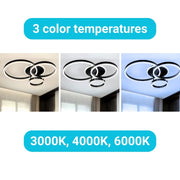 LED túžba s diaľkovým ovládaním Lilith 144W SMOLNABLE BLACK