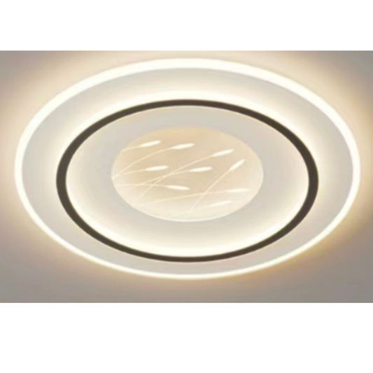 LED luster s diaľkovým ovládaním LINEA 125W, okrúhly, studené/teplé/neutrálne svetlo, stmievateľné, čierny