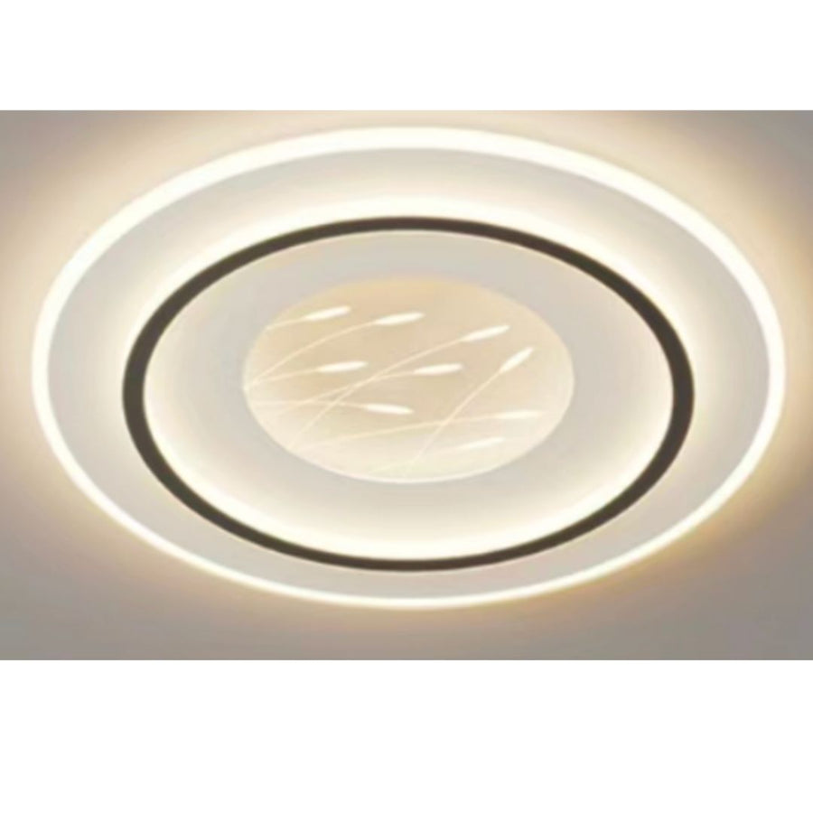 LED luster s diaľkovým ovládaním LINEA 125W, okrúhly, studené/teplé/neutrálne svetlo, stmievateľné, čierny