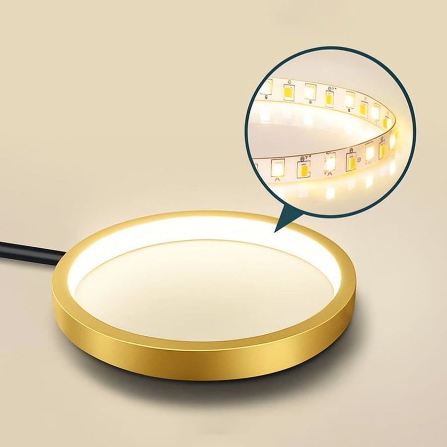 LED luster s diaľkovým ovládaním MARIA, 8 prvkov, 63W, teplé/studené/neutrálne svetlo, stmievateľné, zlaté