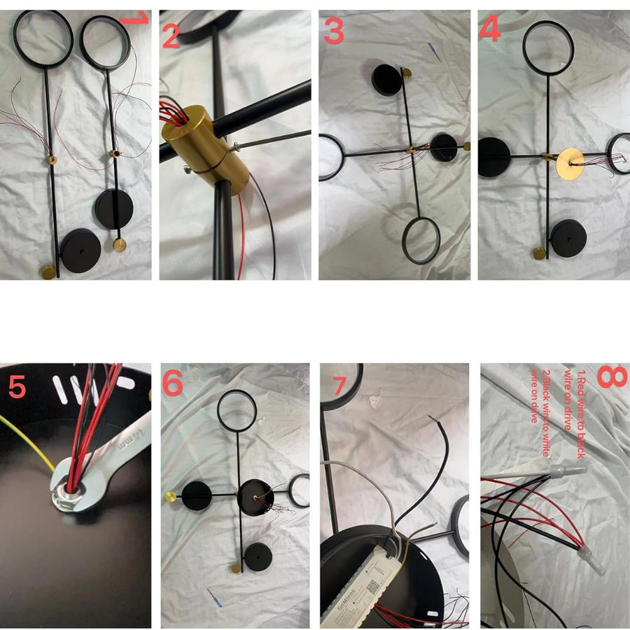 LED luster s diaľkovým ovládaním MARIA, 45W, 4 prvky, teplé/studené/neutrálne svetlo, stmievateľné, čierny