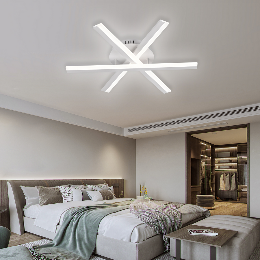 LED luster s diaľkovým ovládaním ZOE, 40W, studené/teplé/neutrálne svetlo, stmievateľné, biela