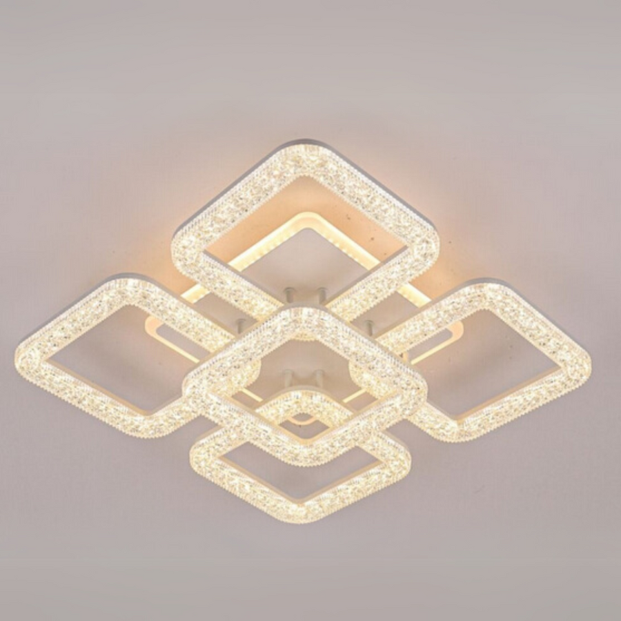 Astrid LED luster s diaľkovým ovládaním, 114W, stmievateľný, biely