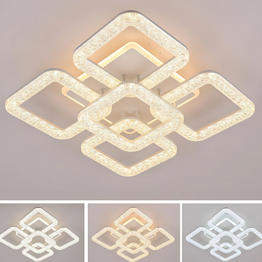 Astrid LED luster s diaľkovým ovládaním, 114W, stmievateľný, biely