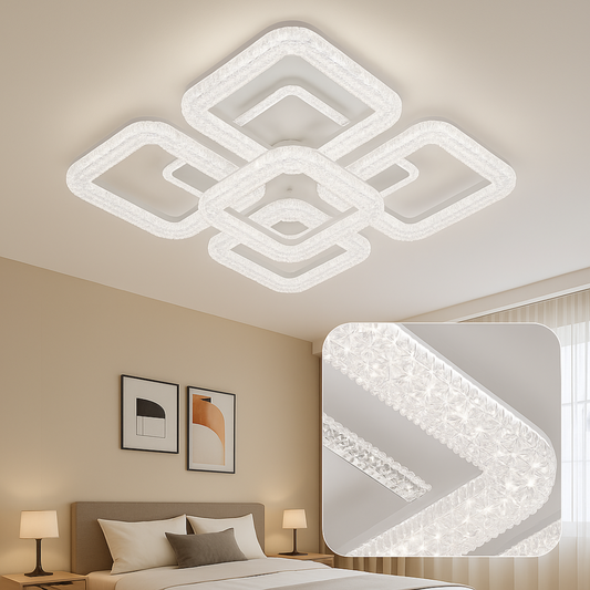 Astrid LED luster s diaľkovým ovládaním, 114W, stmievateľný, biely