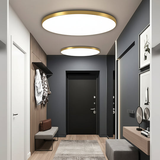 Plafoniera LED SOLIS 27cm 20W Lumina Rece Auriu Plafoniere LED Default Title Alessandro Design