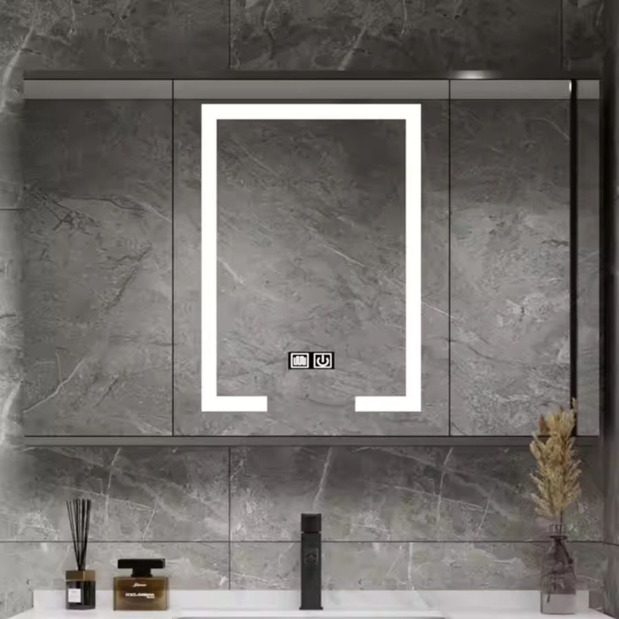 Súprava kúpeľňového nábytku SANTORINI, 80x50cm, 2 kusy, sivá a biela