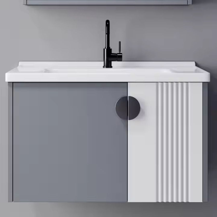 MYKONOS Súprava kúpeľňového nábytku, 60x40cm, 2 kusy, sivá a biela