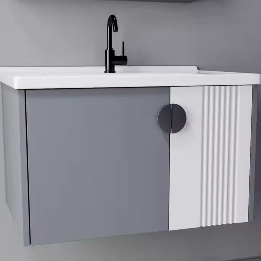 MYKONOS Súprava kúpeľňového nábytku, 60x40cm, 2 kusy, sivá a biela