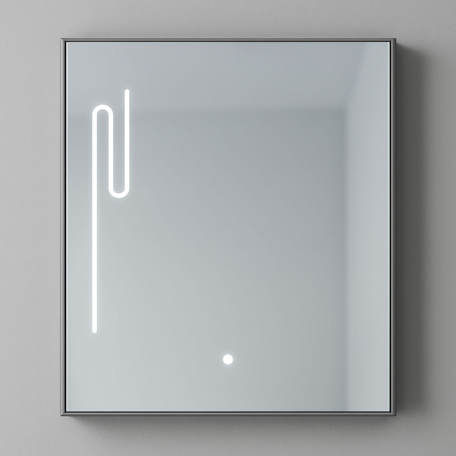 MYKONOS Súprava kúpeľňového nábytku, 60x40cm, 2 kusy, sivá a biela